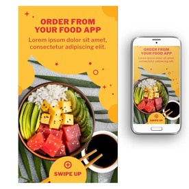 轻食主义餐饮海报