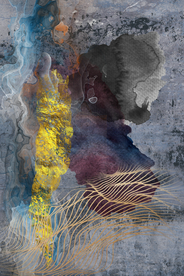 新中式抽象水墨肌理装饰画