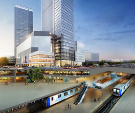 地铁上盖物业效果图