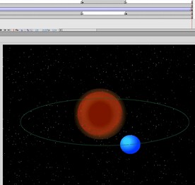 星球公转的动画地球公转