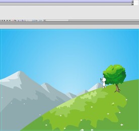 小白兔玩风车的动画5秒