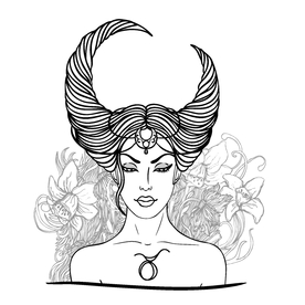 星座线描 手绘人物