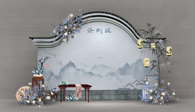 中式婚礼签到区