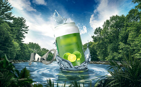 果汁入水效果合成