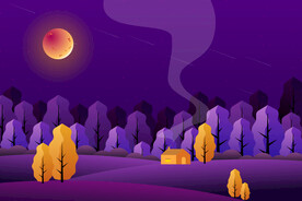 户外风景旅游插画