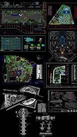 广场绿化景观施工图