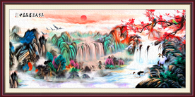 油画山水画