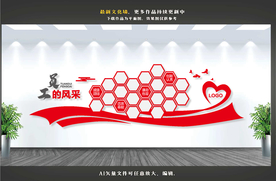 员工风采文化墙