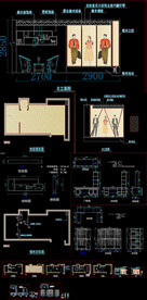 全套炫彩服装店CAD施工图