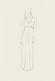 简笔手绘速写模特人物