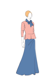 简笔手绘速写模特人物