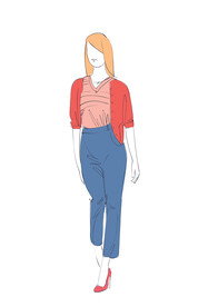 简笔手绘速写模特人物