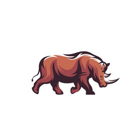 犀牛标识设计