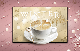 锐系列咖啡分层海报