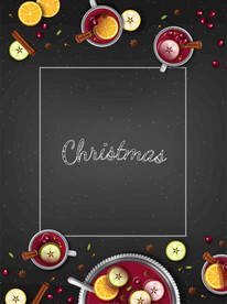 圣诞节元素插画设计