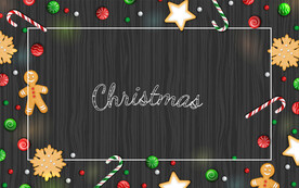 圣诞节元素插画设计