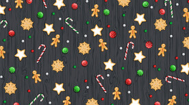 圣诞节元素插画设计