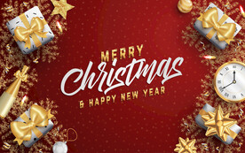 圣诞节元素插画设计