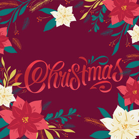 圣诞节元素插画设计