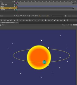 An用补间动画做地球公转的方法