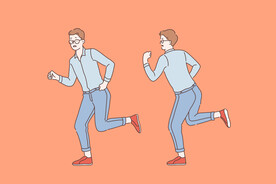 简约人物生活形象插画图片