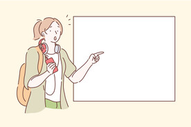 简约人物生活形象插画图片