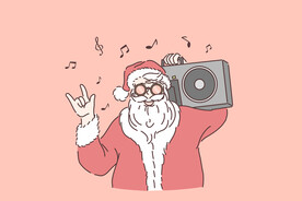 简约人物生活形象插画图片