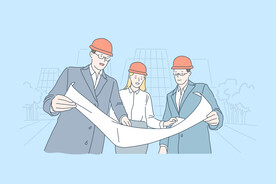 简约人物生活形象插画图片