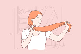 简约人物生活形象插画图片