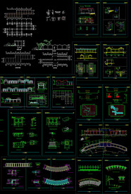 廊架小景建筑图纸
