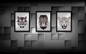 现代客厅沙发背景墙