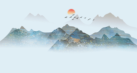 水墨山水画 新中式