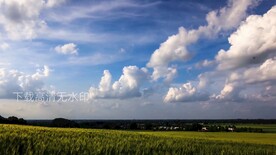 间隔拍摄蓝天白云云层移动视频