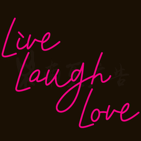 霓虹灯网红酒吧背景墙中英文字体