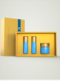 金色化妆品礼盒样机模型