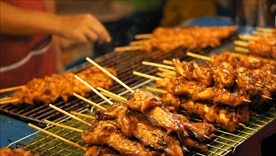 户外烧烤美食烤肉BBQ高清视频