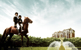 地产别墅洋房豪宅户外广告画面