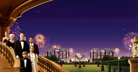 地产别墅洋房豪宅户外广告画面