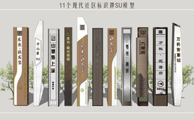 现代社区标识牌