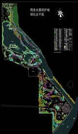 水源保护地绿化总平面