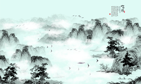 水墨群山