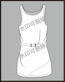 服装设计连衣裙女装款式衬衫T恤