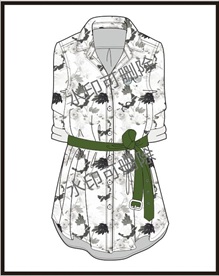 服装设计连衣裙女装款式衬衫T恤