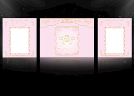 粉色欧式婚礼背景 