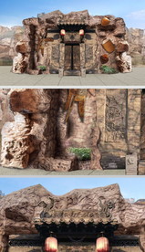 仿石假山酒窖入口设计方案