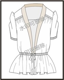 服装设计连衣裙女装款式衬衫T恤