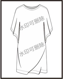 服装设计连衣裙女装款式衬衫T恤
