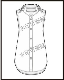 服装设计连衣裙女装款式衬衫T恤