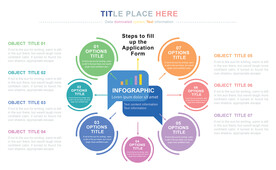商务PPT七个分项信息图表结构