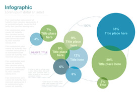 商务PPT圆形百分比信息图表